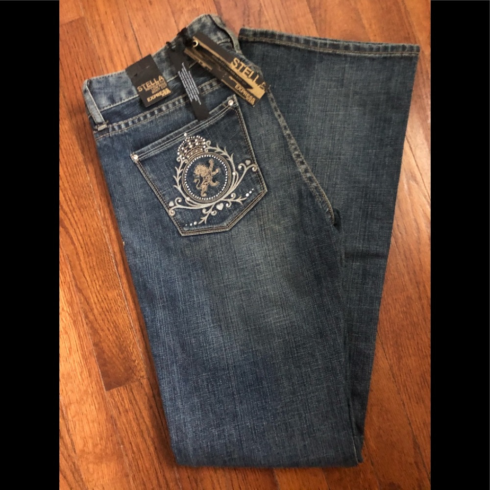 Expresss Stella Low Rise Boot Cut Jeans